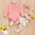 0-24M Newborn Infant Baby Girls Ruffle T-Shirt Romper Tops Leggings Pant Outfits Clothes Set Long Sleeve Fall Winter Clothing 29