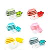 5 Sizes Collapsible Lunch Box Silicone Food Storage Container Microwavable Portable Picnic Camping Rectangle Colorful Bento Box 1