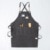 2022 New Fashion Unisex Work Apron For Men Canvas Black Apron Adjustable Cooking Kitchen Aprons For Woman With Tool Pockets 16