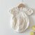 New Newborn Cotton Flying Sleeve Dress Jumpsuit Korean Japan Style Summer Princess Clothes One Piece Baby Girl Bodysuits 17