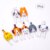 6/8/10pcs Animal Farm Dinosaur Fruit Fork Mini Cartoon Children Snack Cake Dessert Pick Toothpick Bento Lunches Party Decoration 16