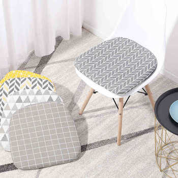 Nordic Printing Chair Decorative Cushion Soft Simplicity Multi-Color Office Dining Stool Non-Slip Pad Sponge Sofa Pillow 40*42cm 1