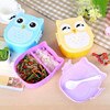 Cartoon Owl Lunch Box Portable Japanese Bento Meal Boxes Lunch Box Storage for Kids School Outdoor Thermos for Food Picnic Set 4
