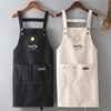 Kitchen Wipeable Waterproof Oil-Proof Unisex Work Apron For Men Adjustable Cooking Kitchen Aprons For Woman With Tool Pockets 1