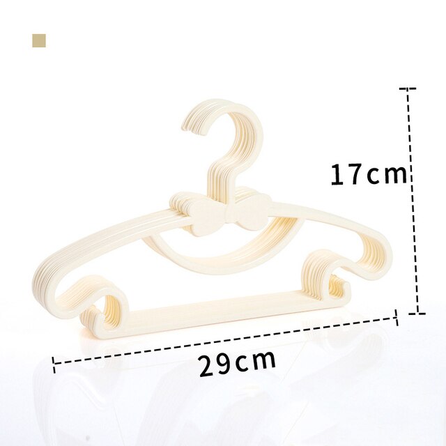 Kids Clothes Hanger Racks Portable Display Hangers Plastic Children Coats Hanger Baby Clothing Organizer 5PCS 6