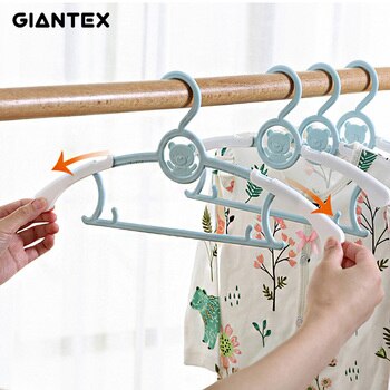 5/10/20pcs Baby Clothes Hanger Flexible Racks Plastic Clothing Display Kids Hangers Unmarked Children Coats Hanger Organizer 1