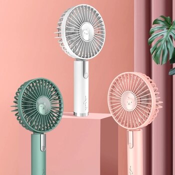 Summer Portable Mini Fan 3 Speed Adjustable Fans USB Rechargeable Desk Handheld Air Conditioner Cooler Outside Travel Artifact 1
