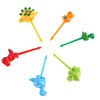 6/8/10pcs Animal Farm Dinosaur Fruit Fork Mini Cartoon Children Snack Cake Dessert Pick Toothpick Bento Lunches Party Decoration 6