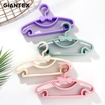 5/10/20pcs Kids Clothes Hanger Racks Portable Plastic Display Hangers Windproof Children Coats Hanger Baby Clothing Organizer 1