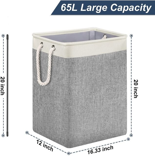 Dirty Clothes Laundry Basket Baby Toy Storage Organizer Foldable Storage Box Collapsible Large Waterproof Home Laundry Hamper 6