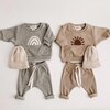 Fashion Kids Clothes Set Toddler Baby Boy Girl Pattern Casual Tops + Child Loose Trousers 2pcs Baby Boy Designer Clothing Outfit 1