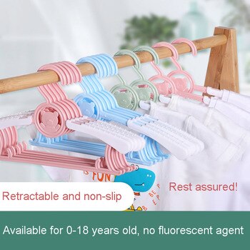 5/10/20pcs Baby Clothes Hanger Flexible Racks Plastic Clothing Display Kids Hangers Unmarked Children Coats Hanger Organizer 2