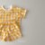 2022 Summer Baby Girls Clothes Set O-neck Tees Heart Print T-shirt + Plaid Shorts 2Pcs Korean Infant Suits Casual Toddler 7