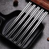 5 Pairs of Metal Chopsticks Household High Temperature Sterilizable Non-slip Stainless Steel Chopsticks Set Kitchen Accessories 1