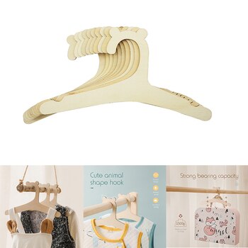 5/10 Pcs Baby Creative Hanger Rack Baby Wooden Clothes Hanger Home Girls Princess Room Nursery Decor for Kids Present 1