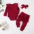 0-24M Newborn Infant Baby Girls Ruffle T-Shirt Romper Tops Leggings Pant Outfits Clothes Set Long Sleeve Fall Winter Clothing 26