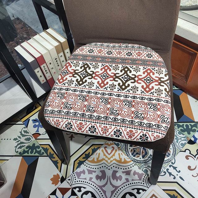 Nordic Printing Chair Decorative Cushion Soft Simplicity Multi-Color Office Dining Stool Non-Slip Pad Sponge Sofa Pillow 40*42cm 4