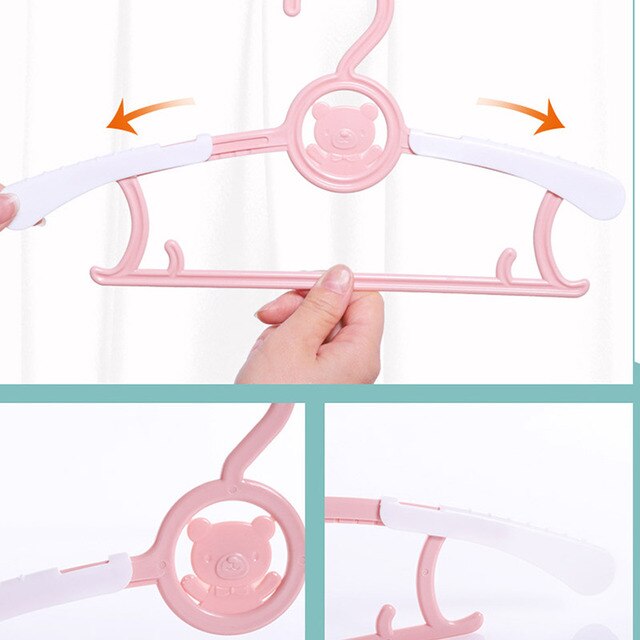 5/10/20pcs Baby Clothes Hanger Flexible Racks Plastic Clothing Display Kids Hangers Unmarked Children Coats Hanger Organizer 5