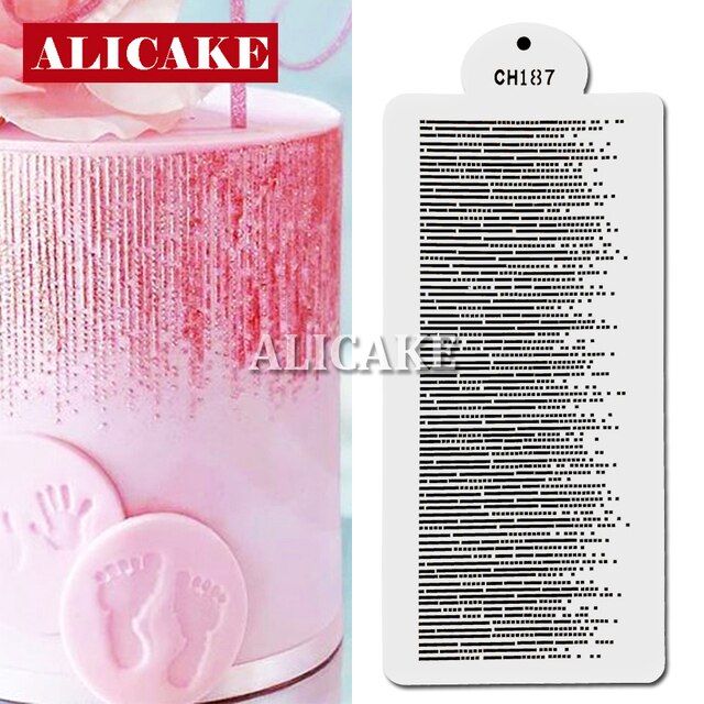 Cake Stencil Dotted Line Shape Pattern Wedding Cake Decorating Lace Cake Fondant Boder Stencils Template DIY Drawing Mold Tool 1