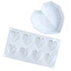 Heart Shaped Silicone Cake Mold Silicone Baking Pan for Pastry 3D Diamond Heart Mold Cake Mousse Chocolate Silicone Pastry Molds 4
