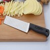 Stainless Steel Potato Chip Slicer Dough Vegetable Fruit Crinkle Wavy Slicer Knife Potato Cutter Chopper French Fry Maker Tools 4