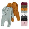 Autumn Newborn Infant Baby Boys Girls Romper Playsuit Overalls Cotton Long Sleeve Baby Jumpsuit Newborn Clothes 1