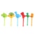 6/8/10pcs Animal Farm Dinosaur Fruit Fork Mini Cartoon Children Snack Cake Dessert Pick Toothpick Bento Lunches Party Decoration 26