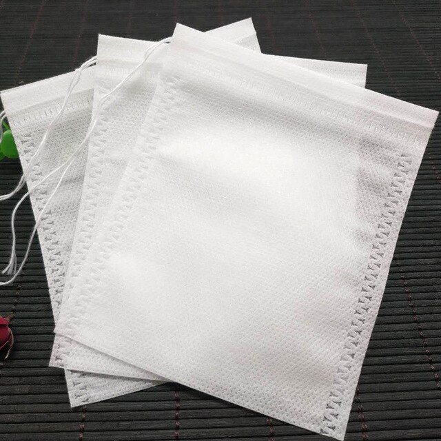 100pcs Food Grade Non-woven Fabric Tea Bags Tea Filter Bags for Spice Disposable Tea Bags Heal Seal Spice Filters Teabags 2