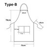 2022 New Fashion Unisex Work Apron For Men Canvas Black Apron Adjustable Cooking Kitchen Aprons For Woman With Tool Pockets 5