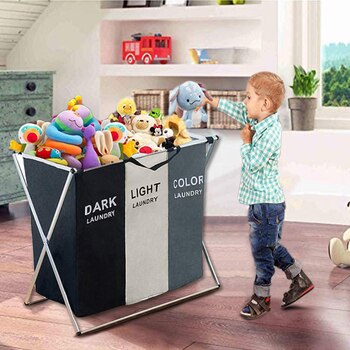 Dirty Clothes Laundry Basket Baby Toy Storage Organizer Foldable Storage Box Collapsible Large Waterproof Home Laundry Hamper 1