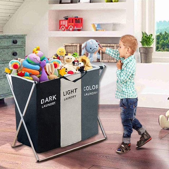 Dirty Clothes Laundry Basket Baby Toy Storage Organizer Foldable Storage Box Collapsible Large Waterproof Home Laundry Hamper 1