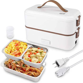 Double-layer Lunch Box Food Container Portable Electric Heating Insulation Dinnerware Food Storage Container Bento Lunch Box 1